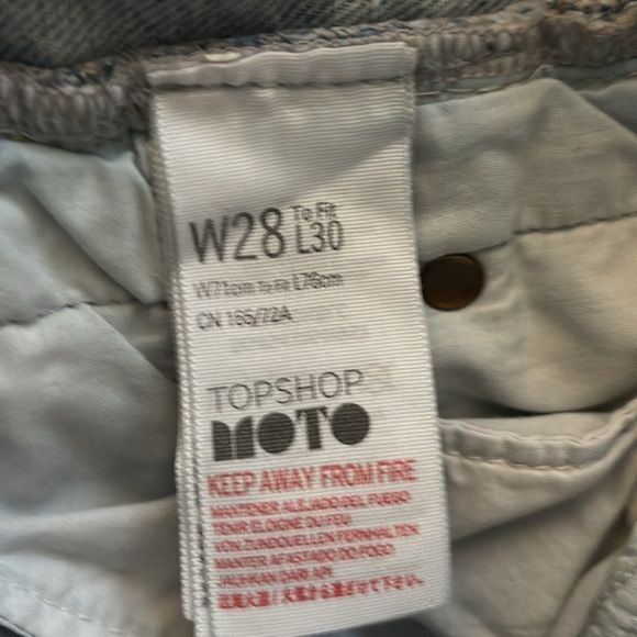 TopShop Rainbow High Rise Jeans - (altered) - Waist 28 Inseam 23. - Picture 8 of 9